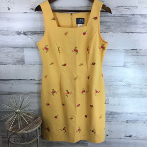 🔥4/20🔥 City Triangles Yellow Dress [545b16]